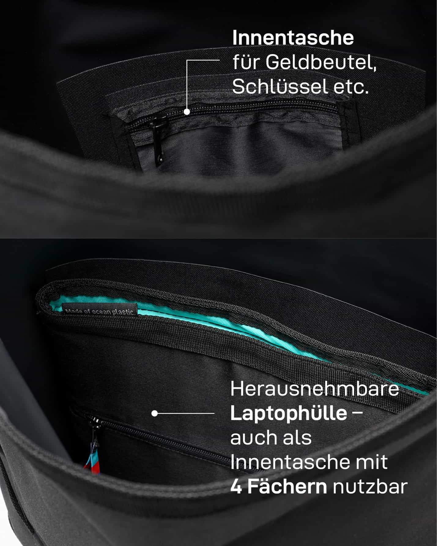 Hockeykiosk X GOT BAG Rolltop black – Bild 5